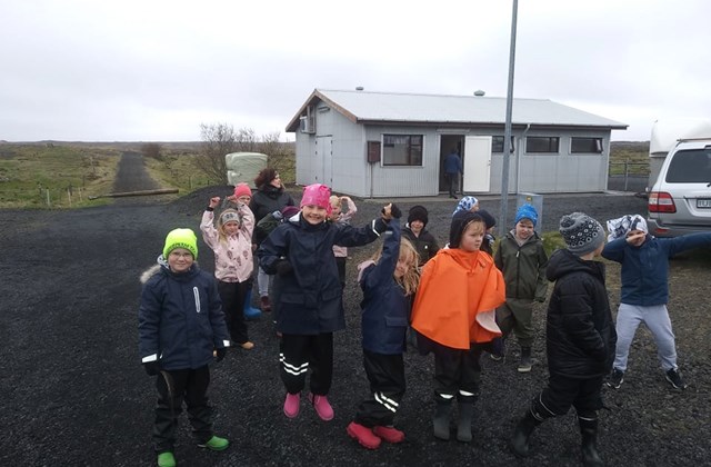 Heimsókn í hesthúsið