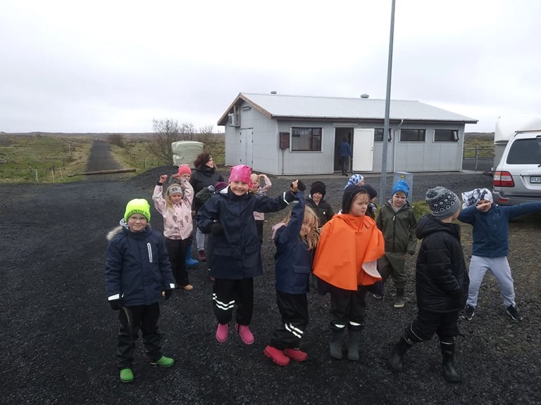 Heimsókn í hesthúsið
