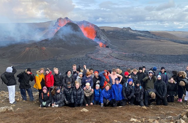 Ferðalag að gosstöðvum
