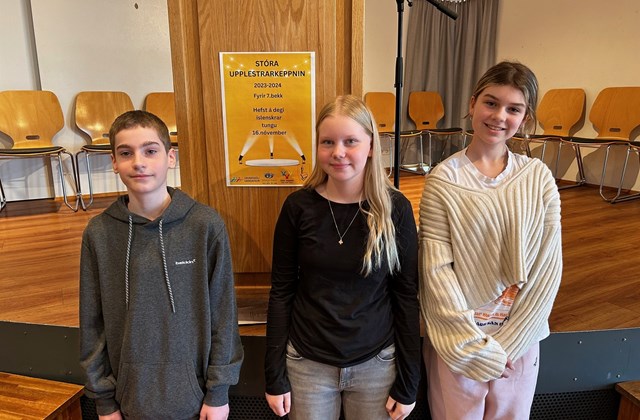 Bekkjarkeppni Stóru upplestrarkeppninnar í 7.bekk