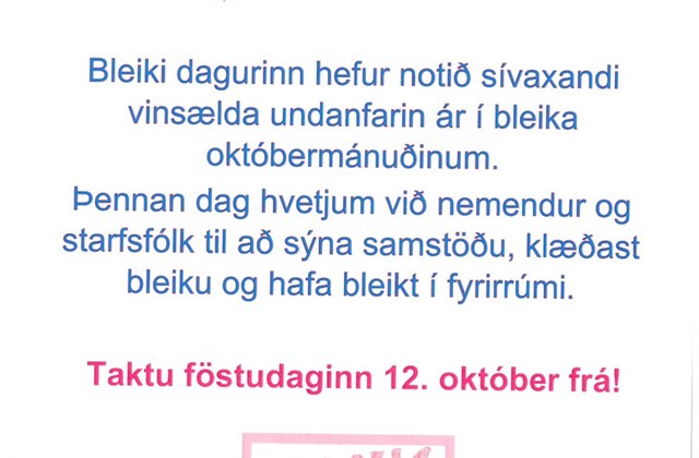 Bleiki dagurinn 12. okt