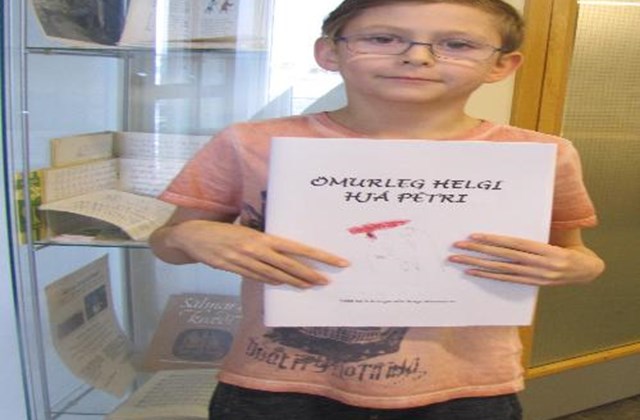 Bragi Hilmarson, 8 ára, gefur út sína fyrstu bók