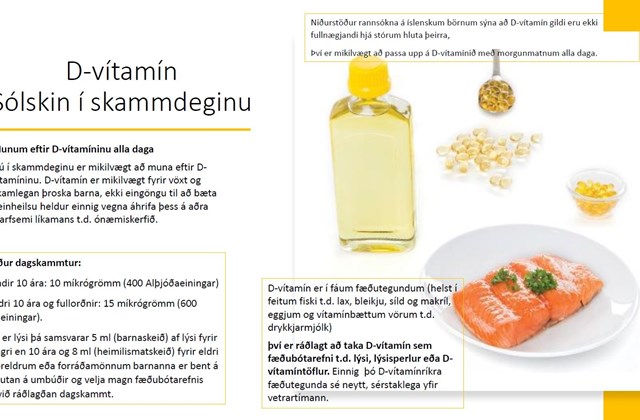 D - vítamínsneysla