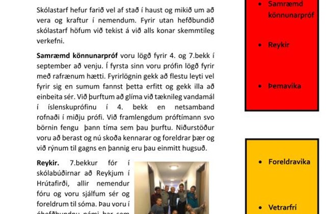 Fréttabréf nóvember