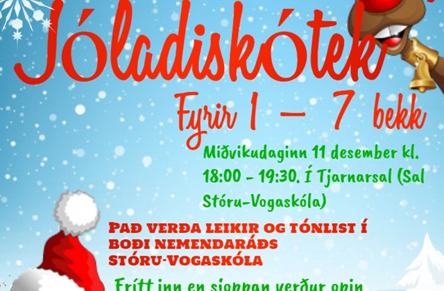 Jóladiskótek 1.-7.bekkur