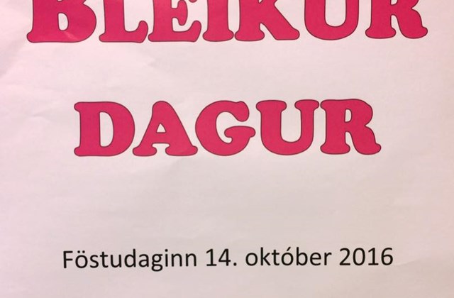 Bleikur dagur 14. október 2016