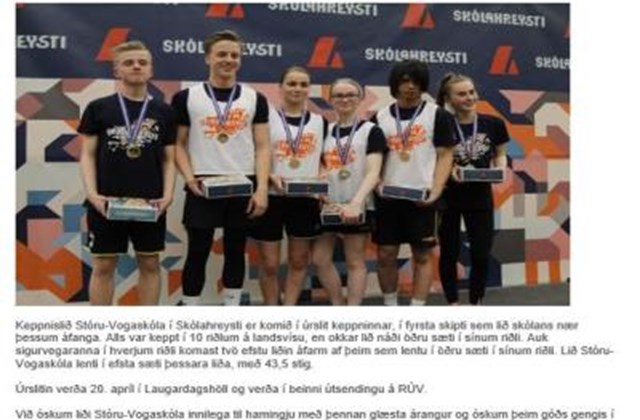 Skólahreysti - undankeppnin