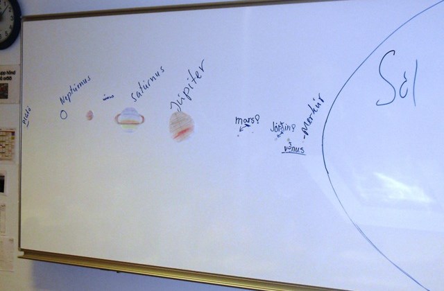 Sólkerfið skoðað í 6. bekk