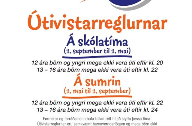 Útivistartími barna