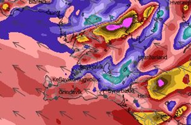 Vegna veðurspá í dag föstudag 25.feb